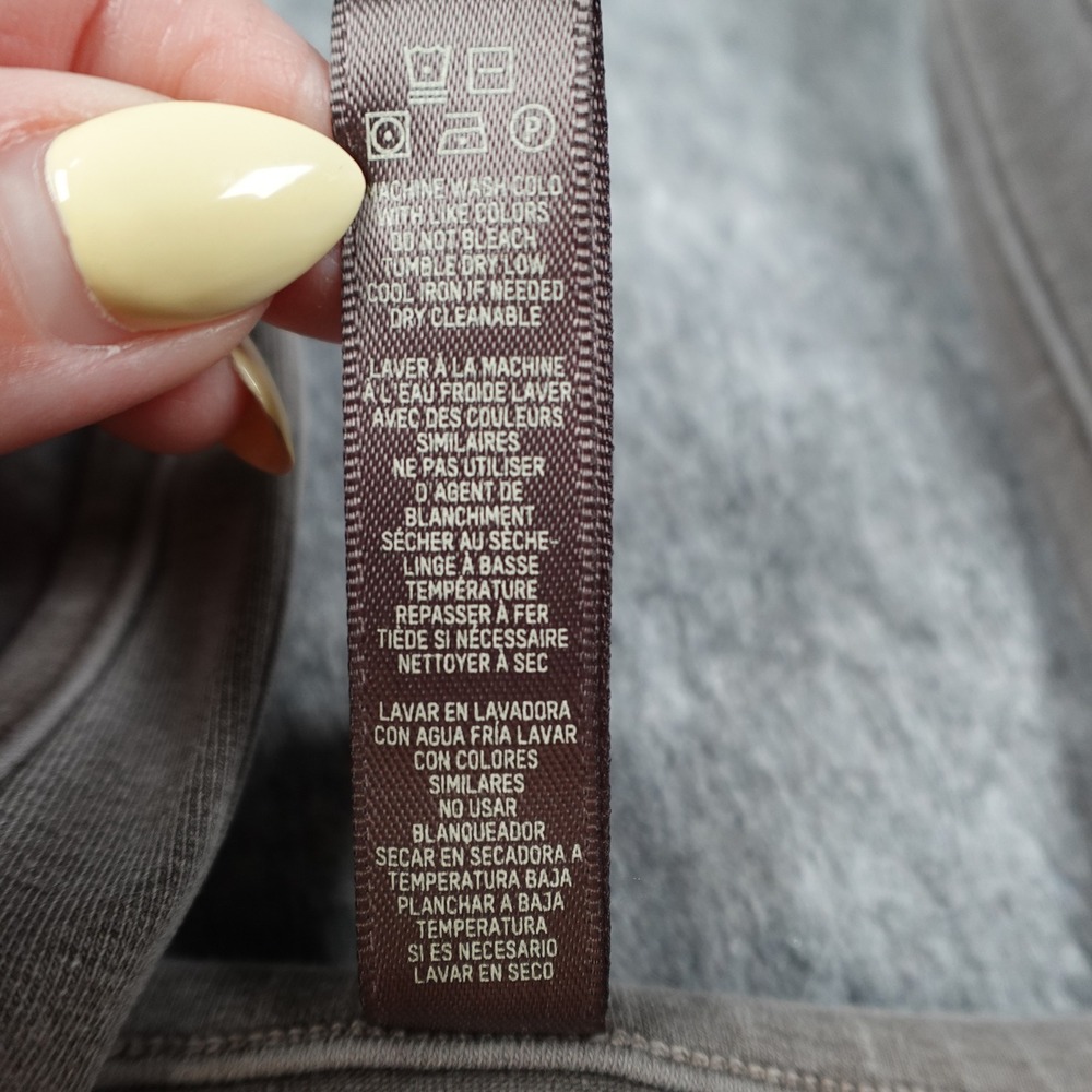 SKIMS Bra Women Medium Brown Cotton Jersey Scoop Neck Bralette Loungewear Top - Picture 4 of 8